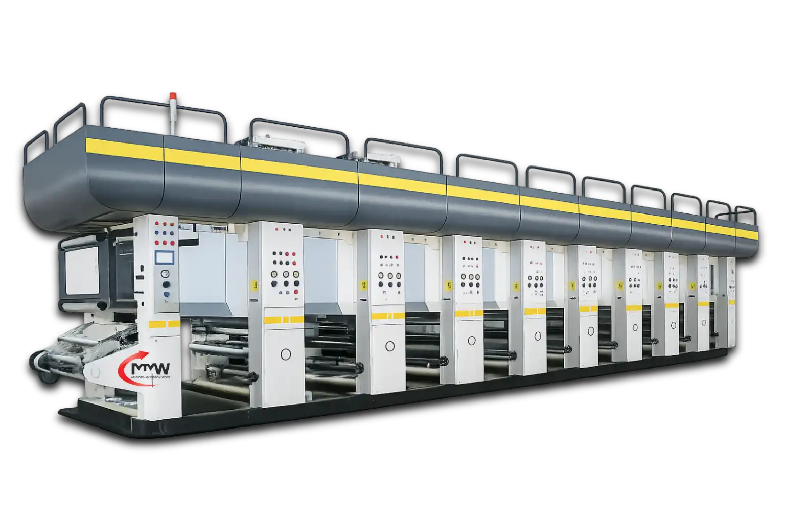 Polyester film printing machine for flexible packaging